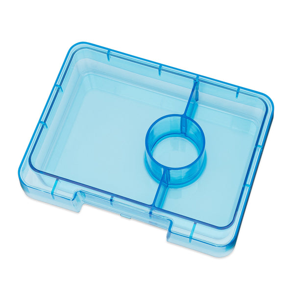 Yumbox Snack Size Lunch Box - Teal Glitter/Teal Clear Tray