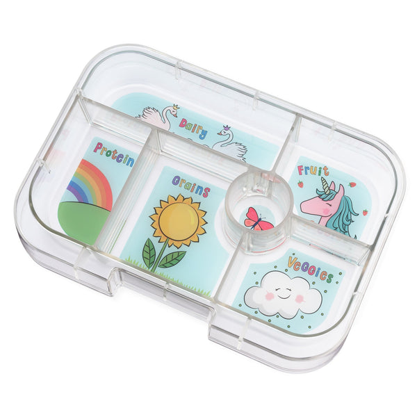 Yumbox 6 Compartment Original Lunchbox - Lavande Purple / Unicorn Tray