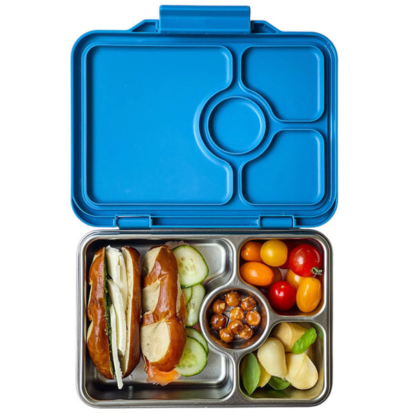 Yumbox 4 Compartment Pret Stainless Steel Lunchbox - Normandy Blue