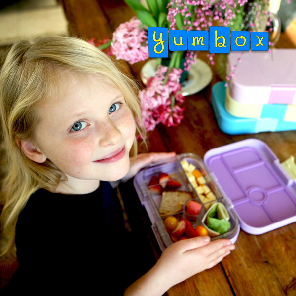 Yumbox 6 Compartment Original Lunchbox - Lavande Purple / Unicorn Tray