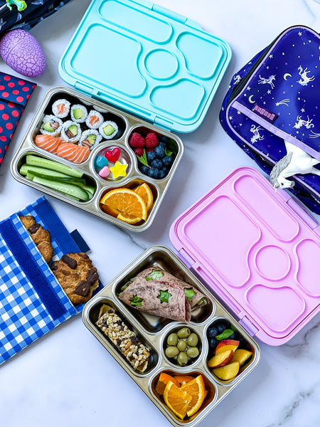 Yumbox 5 Compartment Presto Stainless Steel Lunchbox - Rose Pink