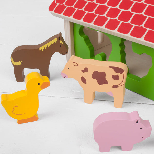 Bigjigs Toys Farmhouse Sorter