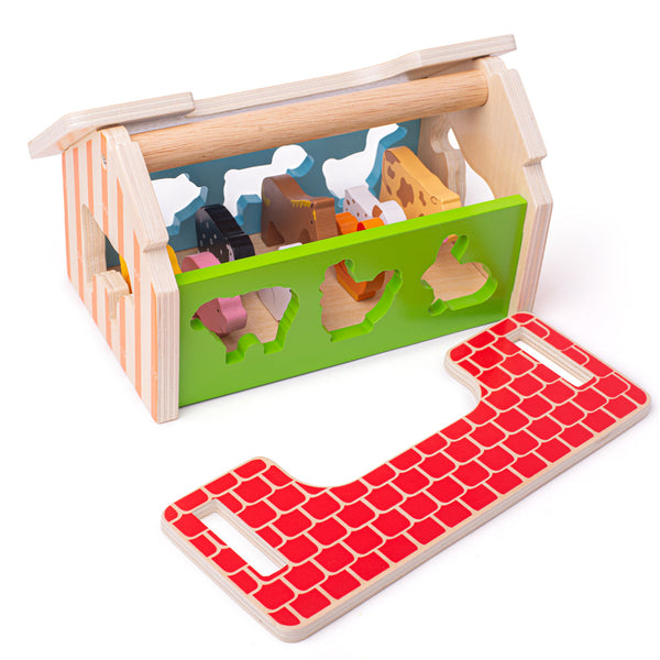 Bigjigs Toys Farmhouse Sorter