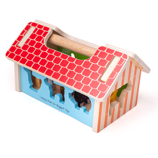 Bigjigs Toys Farmhouse Sorter