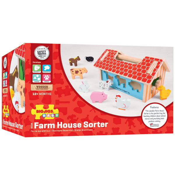 Bigjigs Toys Farmhouse Sorter