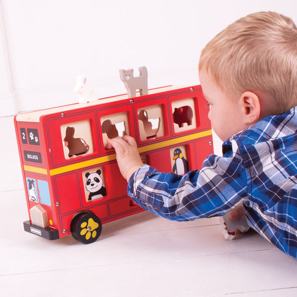 Bigjigs Toys Red Bus Sorter