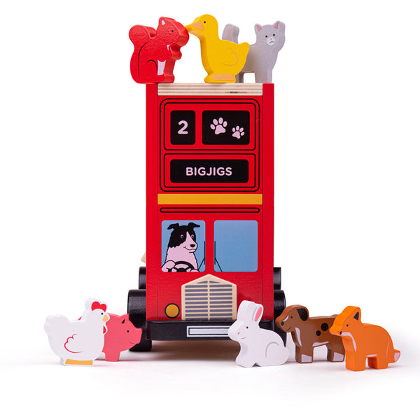 Bigjigs Toys Red Bus Sorter