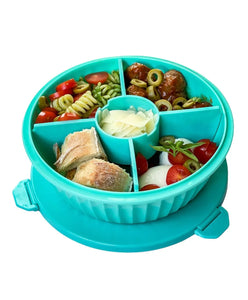 Yumbox Poke Bowl with 4 Part Divider - Paradise Aqua