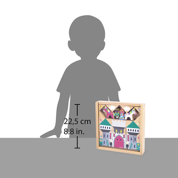 Janod Cross Roads - Enchanted Kingdom 37 Wooden Blocks Set