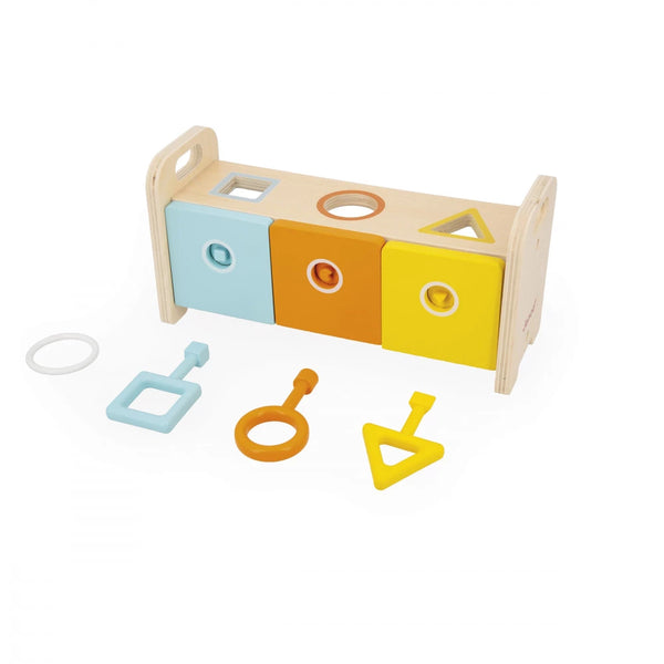 Janod Shape Sorter Box with Keys