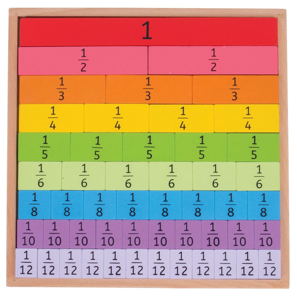 Bigjigs Toys Fractions Tray