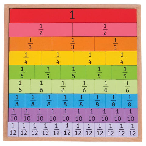 Bigjigs Toys Fractions Tray