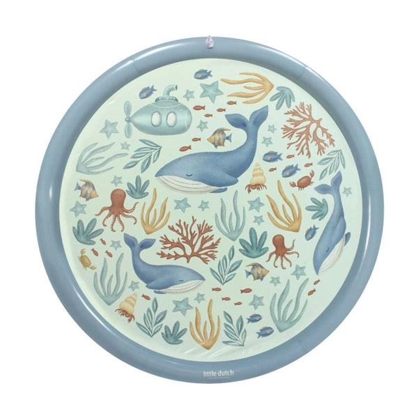 Little Dutch Sprinkler Mat Ocean World Blue