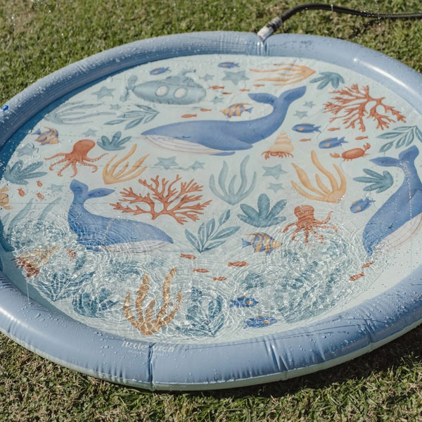 Little Dutch Sprinkler Mat Ocean World Blue