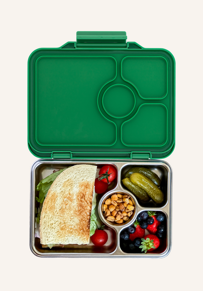 Yumbox 4 Compartment Pret Stainless Steel Lunchbox - Pomme Green