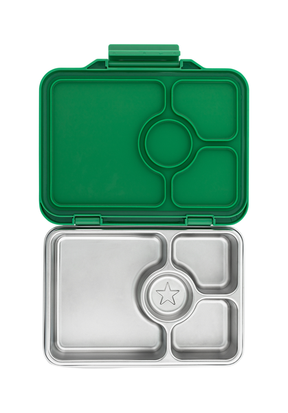 Yumbox 4 Compartment Pret Stainless Steel Lunchbox - Pomme Green