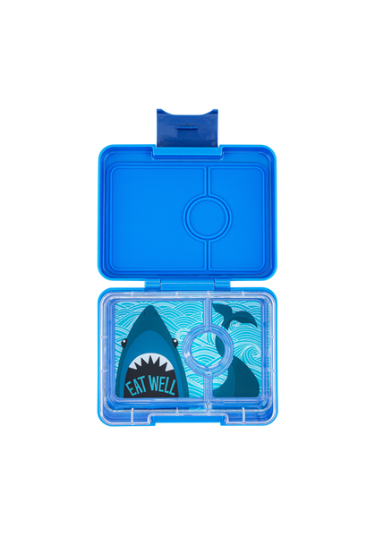 Yumbox Snack Size Lunch Box - Surf Blue / Shark Tray