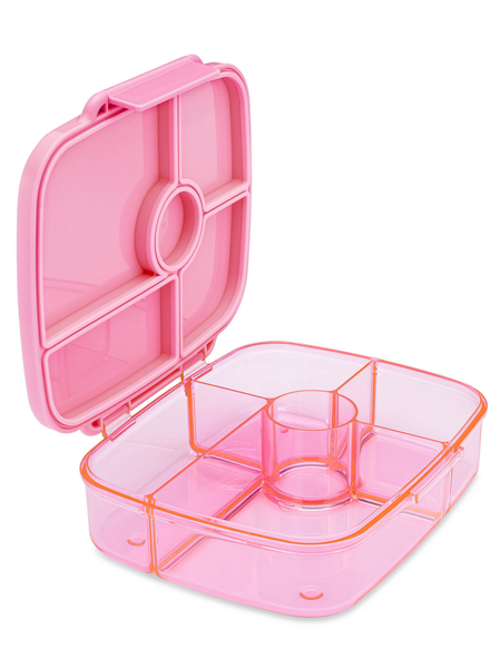 Yumbox Go - 5 Compartment Extra Deep Bento Lunchbox - Sydney Pink