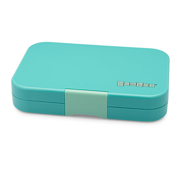 Yumbox 5 Compartment XL Tapas Lunchbox - Antibes Blue / Bon Appetit Tray