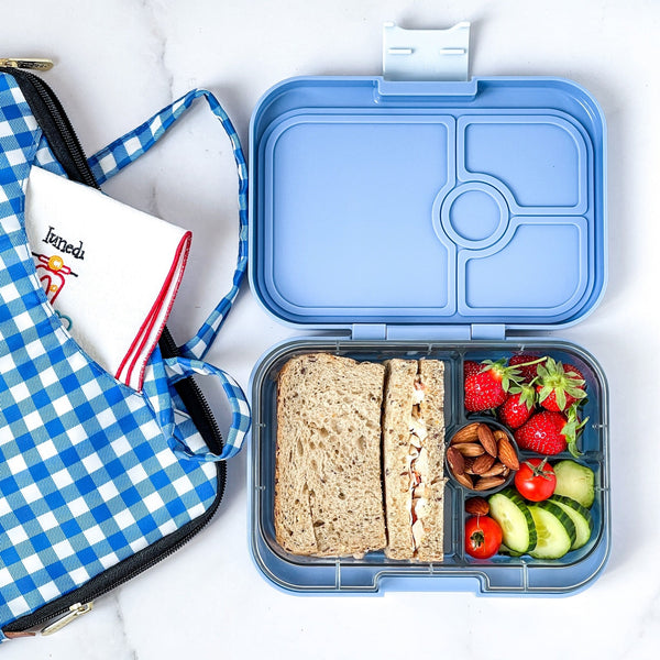 Yumbox 4 Compartment Panino Lunchbox - Sage Green / Jungle Tray