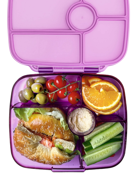 Yumbox Go - 5 Compartment Extra Deep Bento Lunchbox - Kyoto Purple