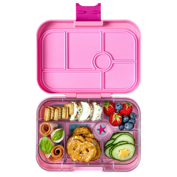 Yumbox 6 Compartment Original Lunchbox - Power Pink / Mermaid Tray