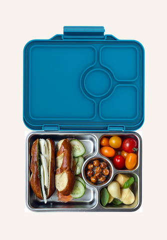 Yumbox 4 Compartment Pret Stainless Steel Lunchbox - Normandy Blue