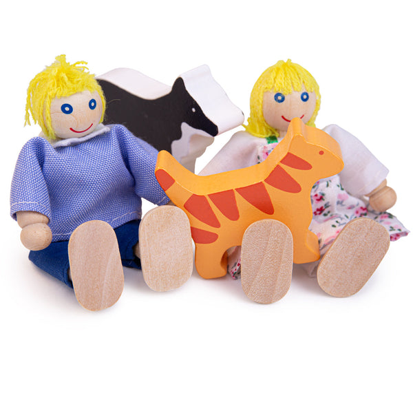 Bigjigs Toys Heritage Playset Doll Family