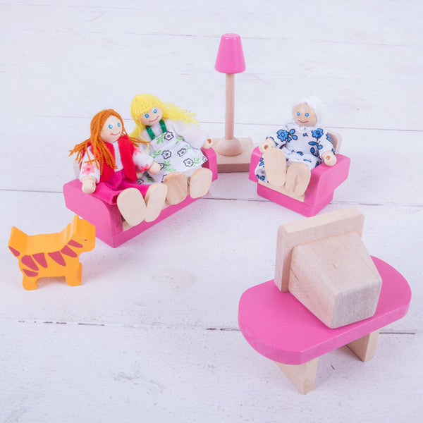 Bigjigs Toys Heritage Playset Doll Family