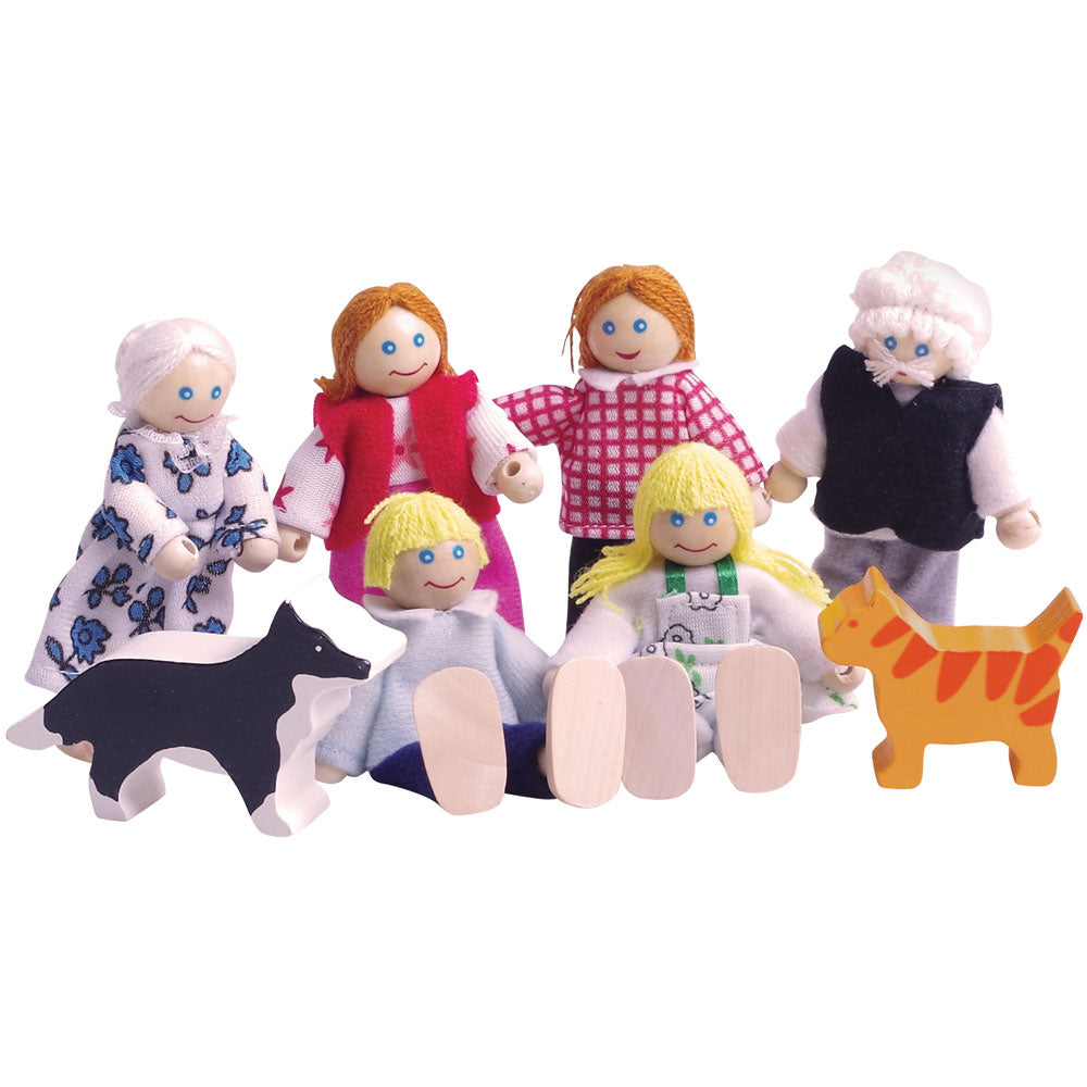 Bigjigs Toys Heritage Playset Doll Family