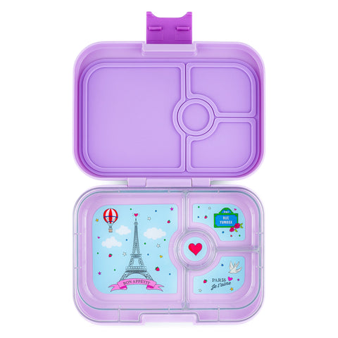 Yumbox 4 Compartment Panino Lunchbox - Lulu Purple (Paris Tray)