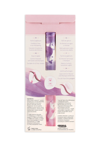 Namaki - Double Ended Hair Mascara - Pink - Purple