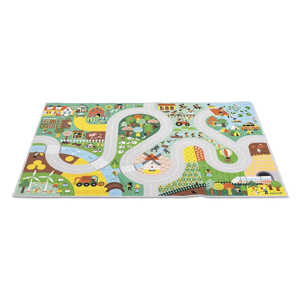 Janod Cross Roads - Countryside Circuit Playmat