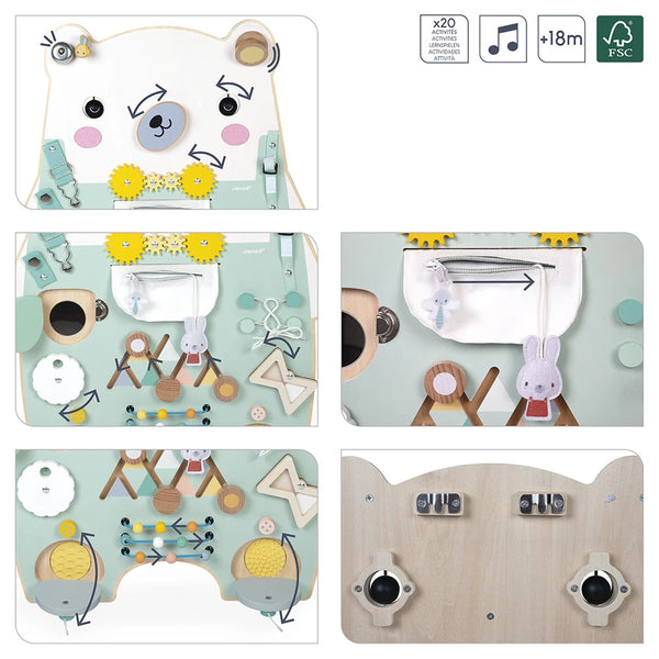 Janod Wooden Bear Busy-Board
