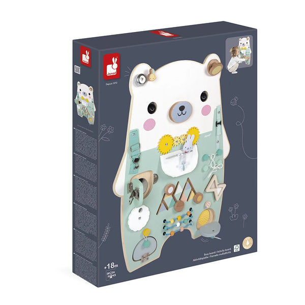 Janod Wooden Bear Busy-Board
