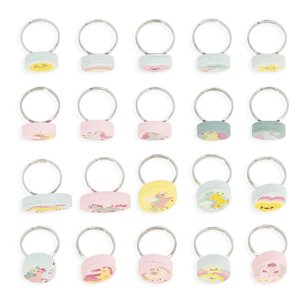 Janod Set of 20 Unicorn Adjustable Rings