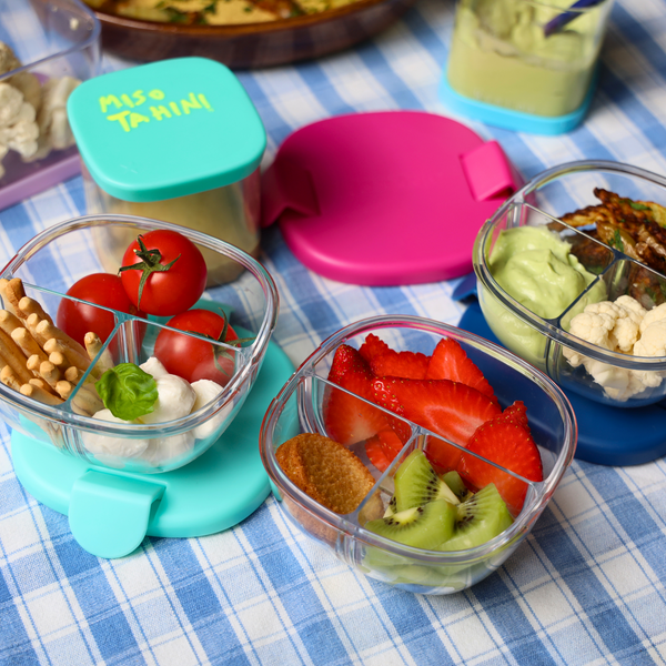 Yumbox 3 Compartment Leakproof Snack Bowl - Navy Blue