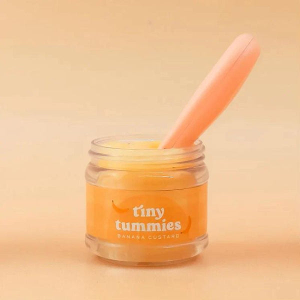 Tiny Harlow - Tiny Tummies Banana Custard Food Jar and Spoon Set