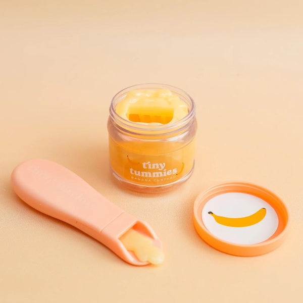 Tiny Harlow - Tiny Tummies Banana Custard Food Jar and Spoon Set