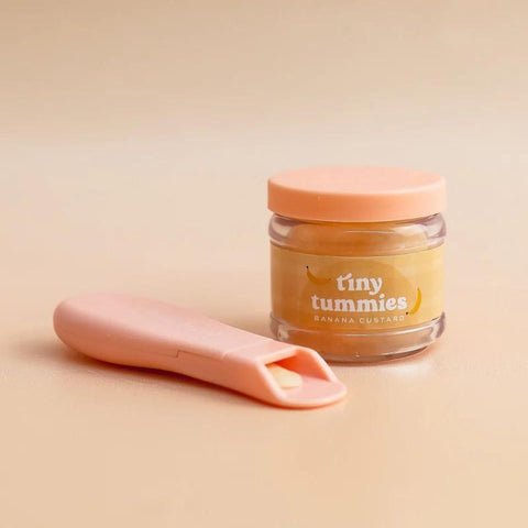 Tiny Harlow - Tiny Tummies Banana Custard Food Jar and Spoon Set