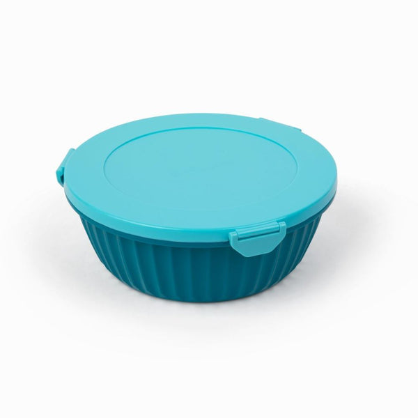 Yumbox Poke Bowl with 4 Part Divider - Lagoon Blue