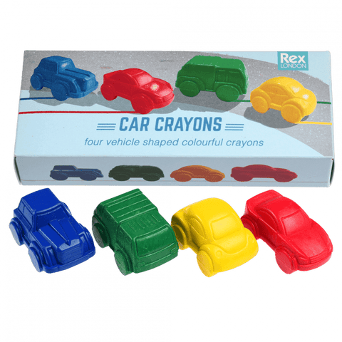 Rex London Road Trip Car Crayons (Set of 4)