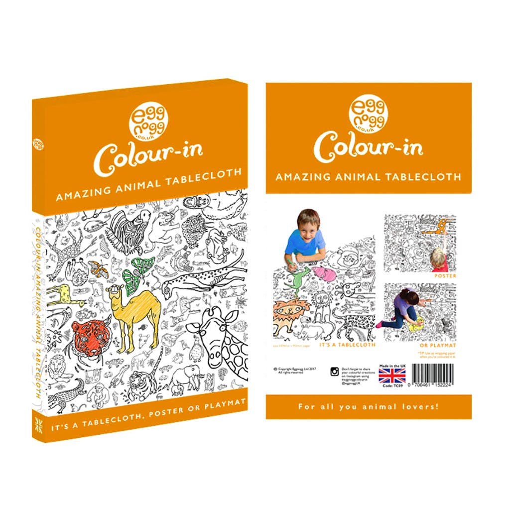 Giant Colouring Poster/Tablecloth – Amazing Animals