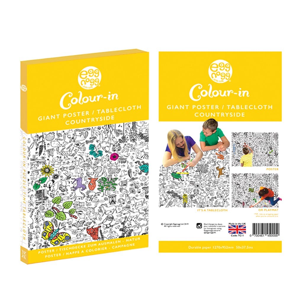 Giant Colouring Poster/Tablecloth – Countryside