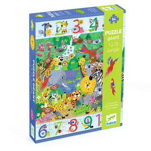 Djeco 1-10 Jungle Jigsaw Puzzle - 54 Piece