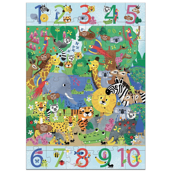 Djeco 1-10 Jungle Puzzle - 54 Piece