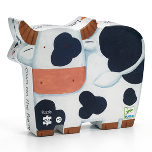 Djeco 24 Piece The Cows on the Farm Puzzle