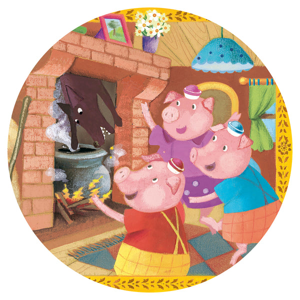 Djeco 24 Piece The 3 Little Pigs Jigsaw Puzzle