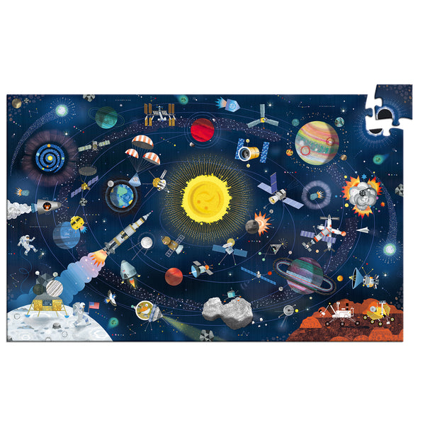 Djeco 200 Piece The Space Observation Puzzle + Booklet