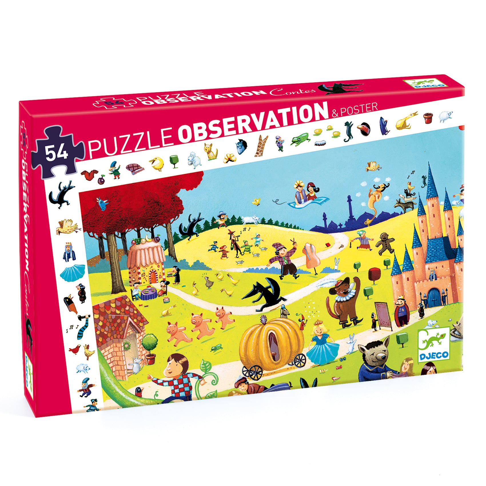 Djeco 54 Piece Tales Observation Puzzle